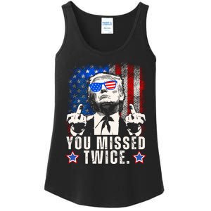 You Missed Twice Ladies Essential Tank