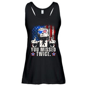 You Missed Twice Ladies Essential Flowy Tank