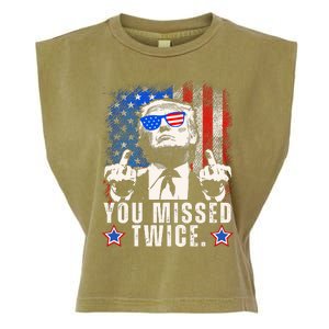 You Missed Twice Garment-Dyed Women's Muscle Tee