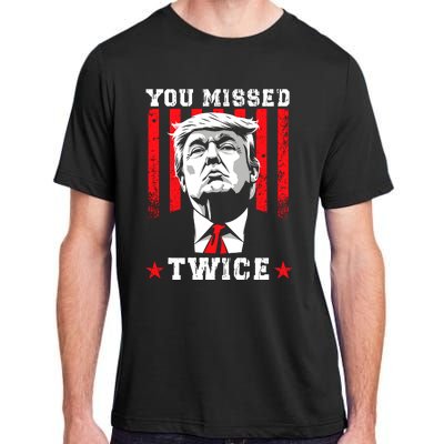 You Missed Twice Adult ChromaSoft Performance T-Shirt