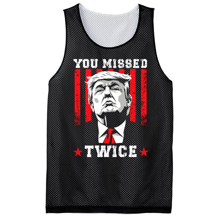 You Missed Twice Mesh Reversible Basketball Jersey Tank