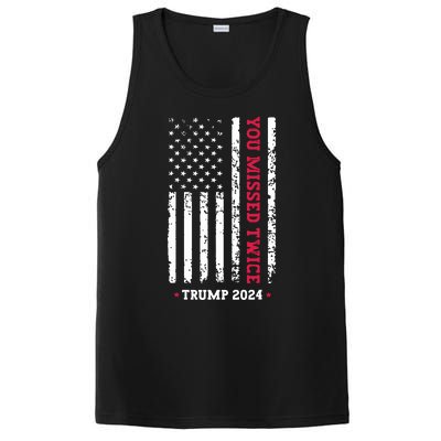 You Missed Twice You Missed Again Trump 2024 PosiCharge Competitor Tank