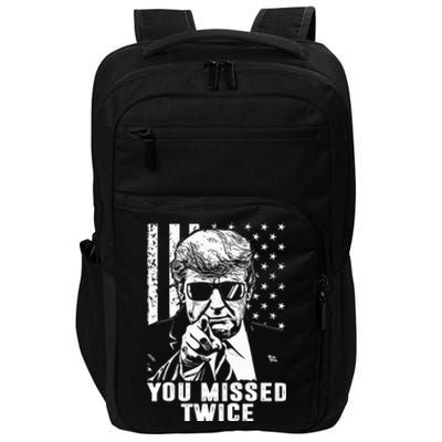 You Missed Twice Trump 2024 Us American Flag Impact Tech Backpack