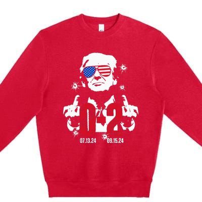 You Missed Trump Again 2024 02 Election2024 Premium Crewneck Sweatshirt