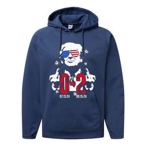 You Missed Trump Again 2024 02 Election2024 Performance Fleece Hoodie