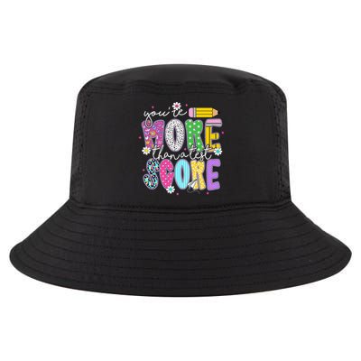 Youre More Than A Test Score Test Day Teacher Student Cool Comfort Performance Bucket Hat