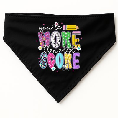 Youre More Than A Test Score Test Day Teacher Student USA-Made Doggie Bandana