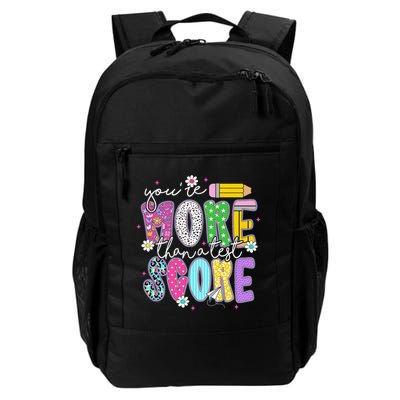 Youre More Than A Test Score Test Day Teacher Student Backpack