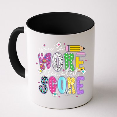 Youre More Than A Test Score Test Day Teacher Student Mug