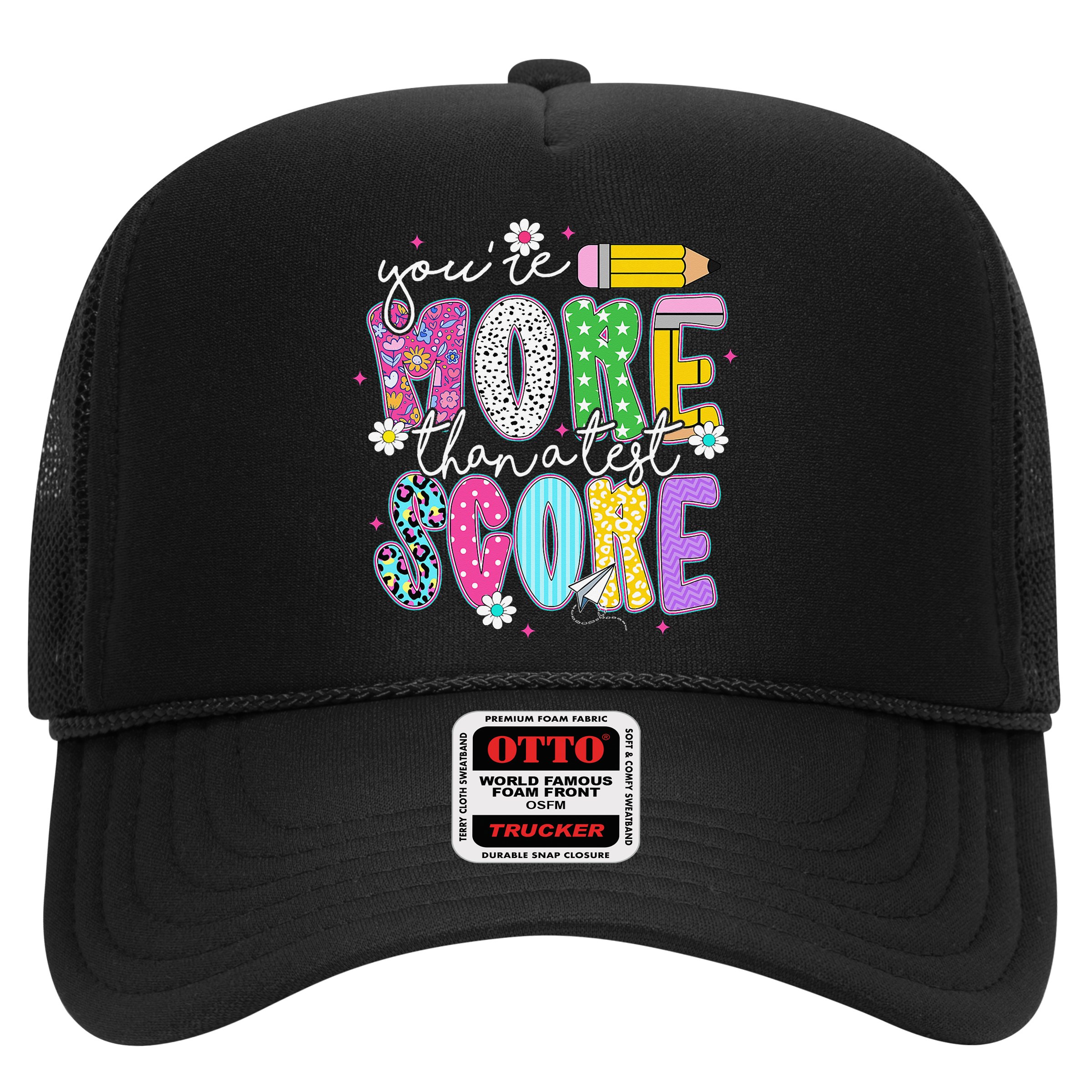 Youre More Than A Test Score Test Day Teacher Student Hat
