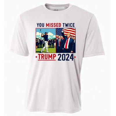 You Missed Twice Trump You Missed Again Trump 2024 Cooling Performance Crew T-Shirt