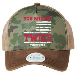 You Missed Twice Trump Assassination Attempt Legacy Tie Dye Trucker Hat