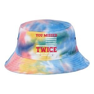 You Missed Twice Trump Assassination Attempt Tie Dye Newport Bucket Hat