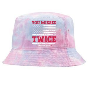 You Missed Twice Trump Assassination Attempt Tie-Dyed Bucket Hat