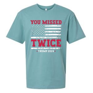 You Missed Twice Trump Assassination Attempt Sueded Cloud Jersey T-Shirt