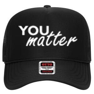 To The Person Behind Me You Are Amazing Beautiful Front & Back High Crown Mesh Back Trucker Hat