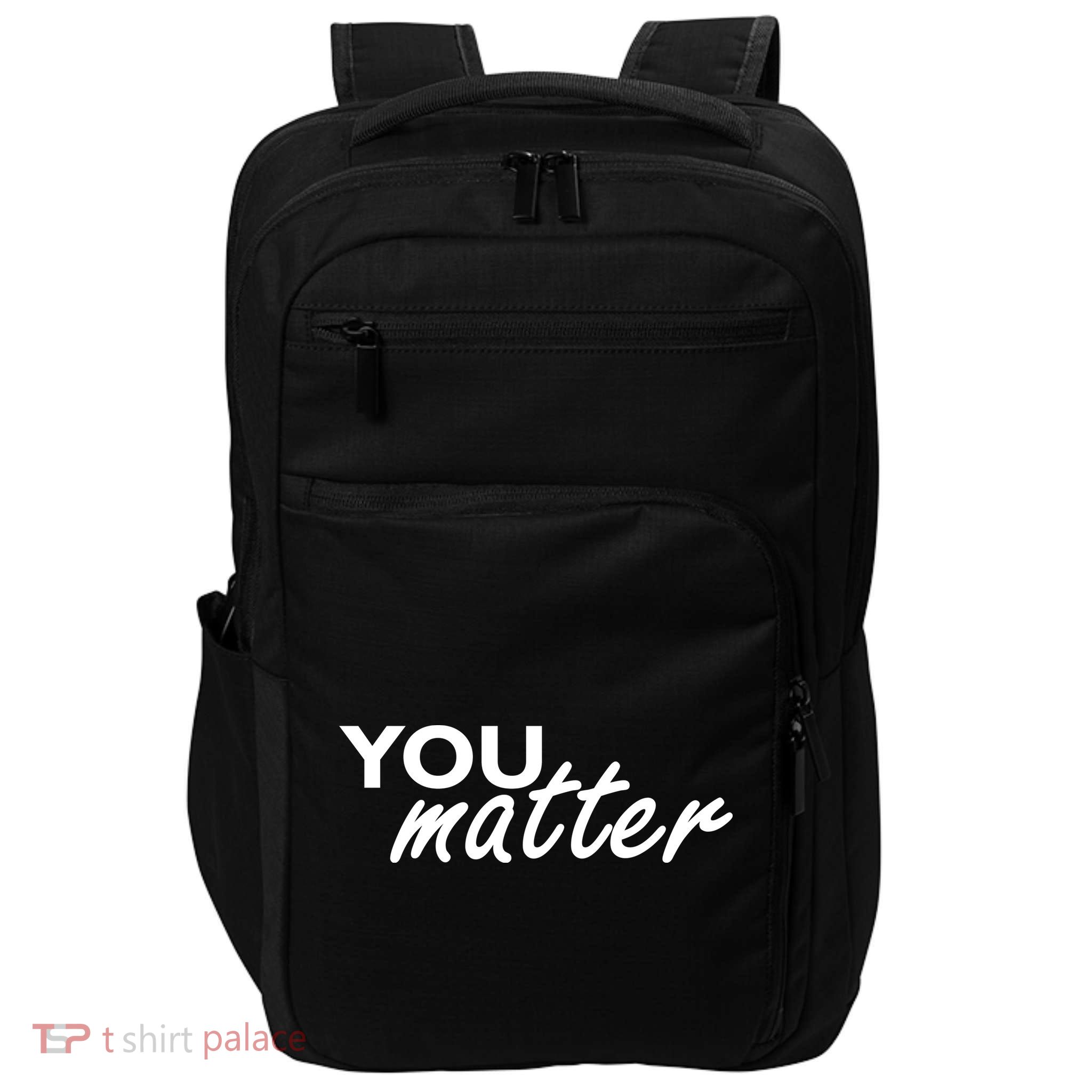 To The Person Behind Me You Are Amazing Beautiful Front & Back Impact Tech Backpack