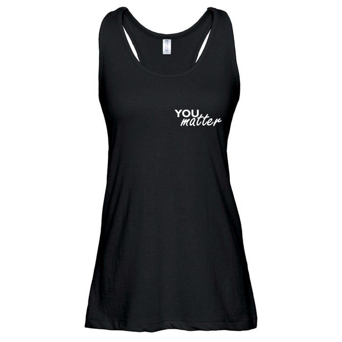 To The Person Behind Me You Are Amazing Beautiful Front & Back Ladies Essential Flowy Tank