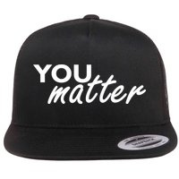 To The Person Behind Me You Are Amazing Beautiful Front & Back Flat Bill Trucker Hat