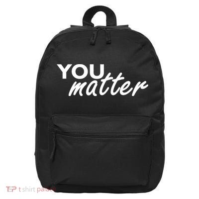 To The Person Behind Me You Are Amazing Beautiful Front & Back 16 in Basic Backpack