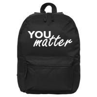 To The Person Behind Me You Are Amazing Beautiful Front & Back 16 in Basic Backpack