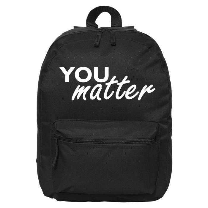 To The Person Behind Me You Are Amazing Beautiful Front & Back 16 in Basic Backpack
