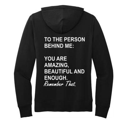 To The Person Behind Me You Are Amazing Beautiful Front & Back Women's Pullover Hoodie