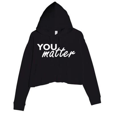 To The Person Behind Me You Are Amazing Beautiful Front & Back Crop Fleece Hoodie