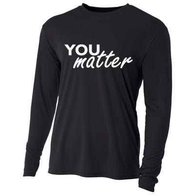 To The Person Behind Me You Are Amazing Beautiful Front & Back Cooling Performance Long Sleeve Crew