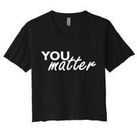 To The Person Behind Me You Are Amazing Beautiful Front & Back Crop Top