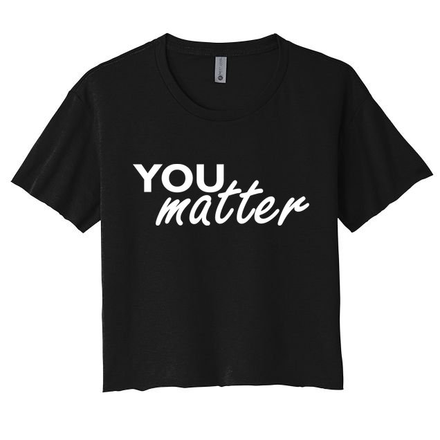 To The Person Behind Me You Are Amazing Beautiful Front & Back Crop Top