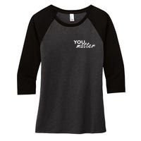 To The Person Behind Me You Are Amazing Beautiful Front & Back Women's Tri-Blend 3/4-Sleeve Raglan Shirt