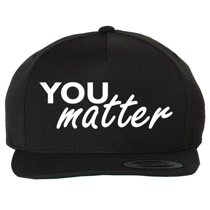 To The Person Behind Me You Are Amazing Beautiful Front & Back Wool Snapback Cap