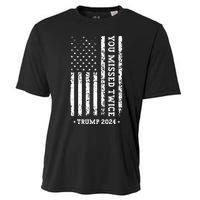 You Missed Twice You Missed Again Trump 2024 Us Flag Cooling Performance Crew T-Shirt