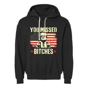 You Missed Trump 2024 You Missed Garment-Dyed Fleece Hoodie