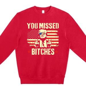 You Missed Trump 2024 You Missed Premium Crewneck Sweatshirt