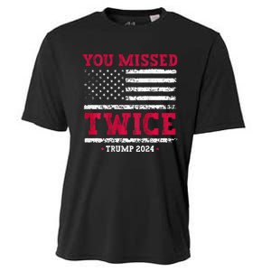 You Missed Twice Trump Assassination Cooling Performance Crew T-Shirt