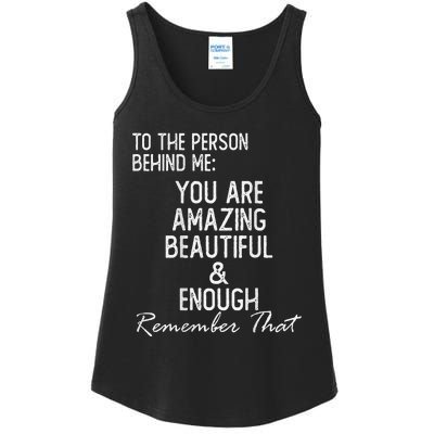 You Matter To The Person Behind Me You Are Amazing Ladies Essential Tank