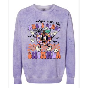 You Make The Whole Class Shimmer Halloween Colorblast Crewneck Sweatshirt