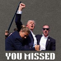 You Missed Trump 2024 Cotton Canvas Backpack