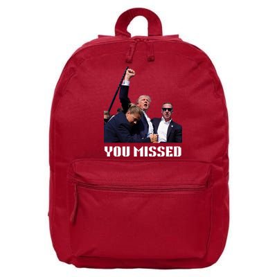 You Missed Trump 2024 16 in Basic Backpack