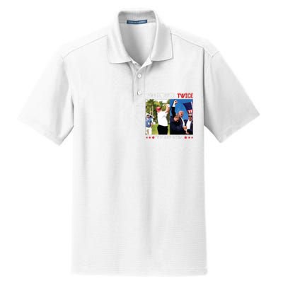 You Missed Twice Trump 2024 Dry Zone Grid Polo