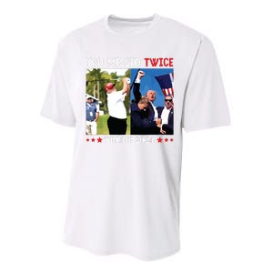 You Missed Twice Trump 2024 Performance Sprint T-Shirt