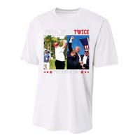 You Missed Twice Trump 2024 Performance Sprint T-Shirt