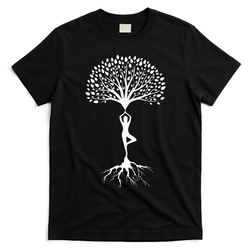 Yoga Meditation Tree Spiritual Namaste Buddhist Meditate T-Shirt