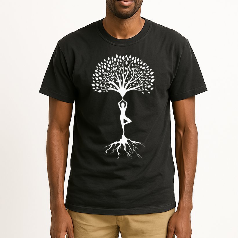 Yoga Meditation Tree Spiritual Namaste Buddhist Meditate Tall T-Shirt