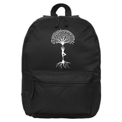 Yoga Meditation Tree Spiritual Namaste Buddhist Meditate 16 in Basic Backpack