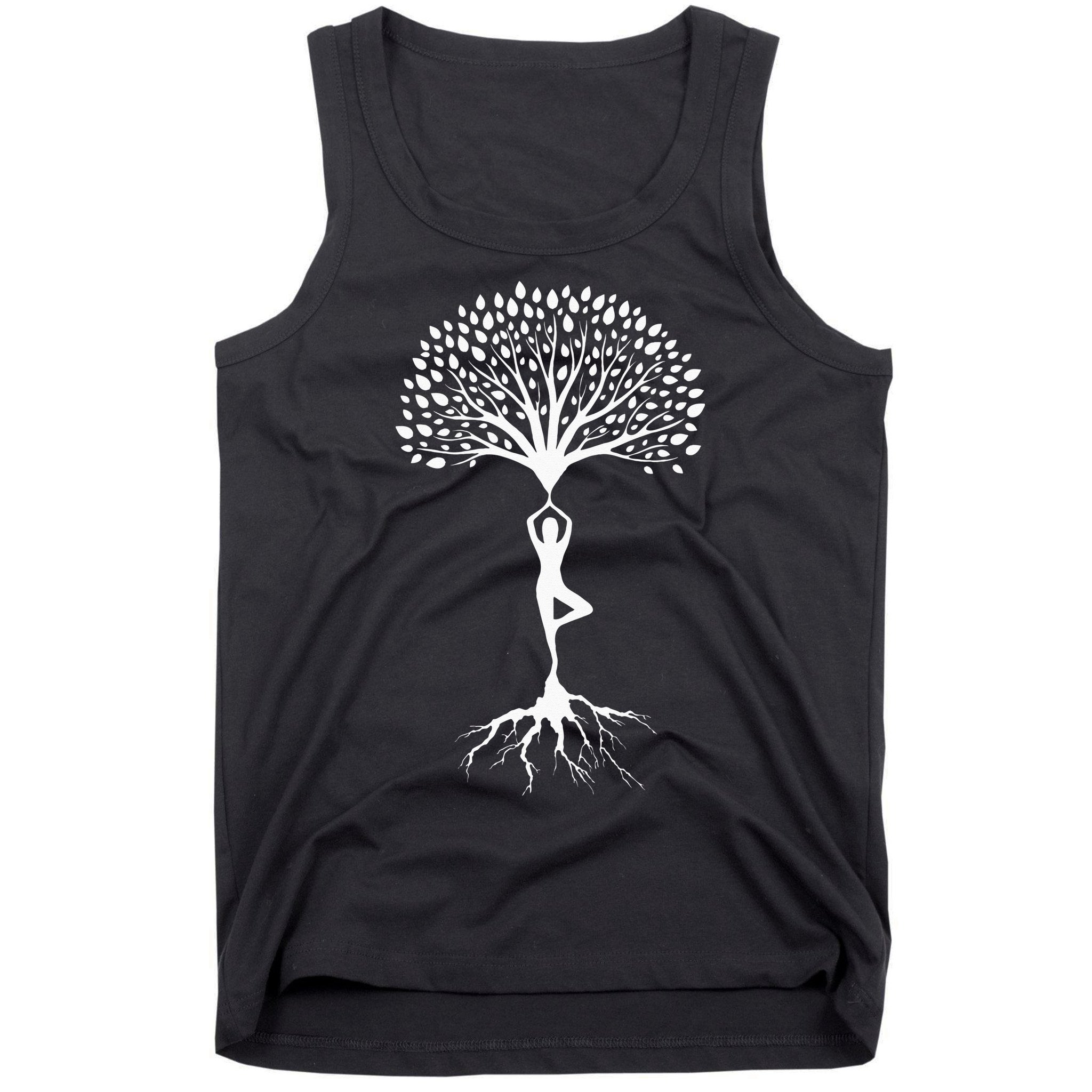 Yoga Meditation Tree Spiritual Namaste Buddhist Meditate Tank Top