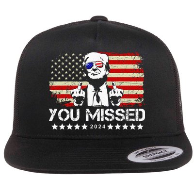 You Missed Trump 2024 President Trump 2024 Re Election Flatbill Hat