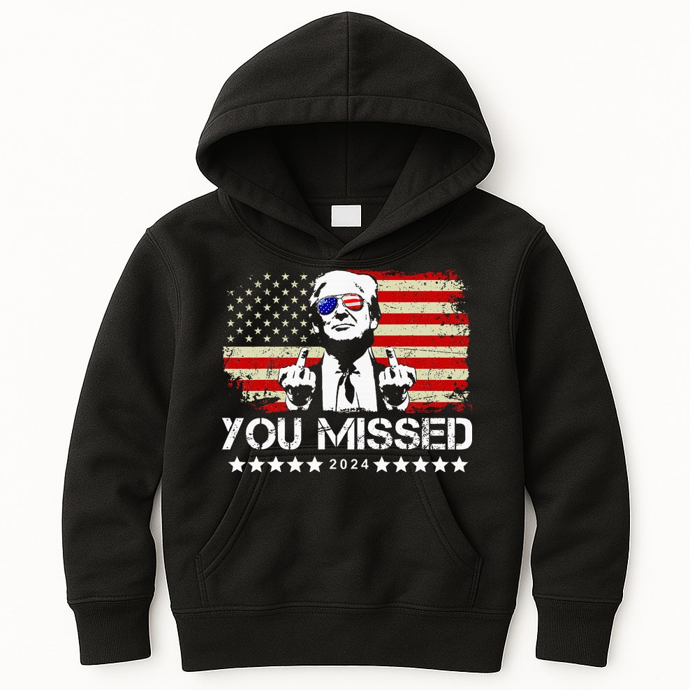You Missed Trump 2024 President Trump 2024 Re Election Kids Hoodie